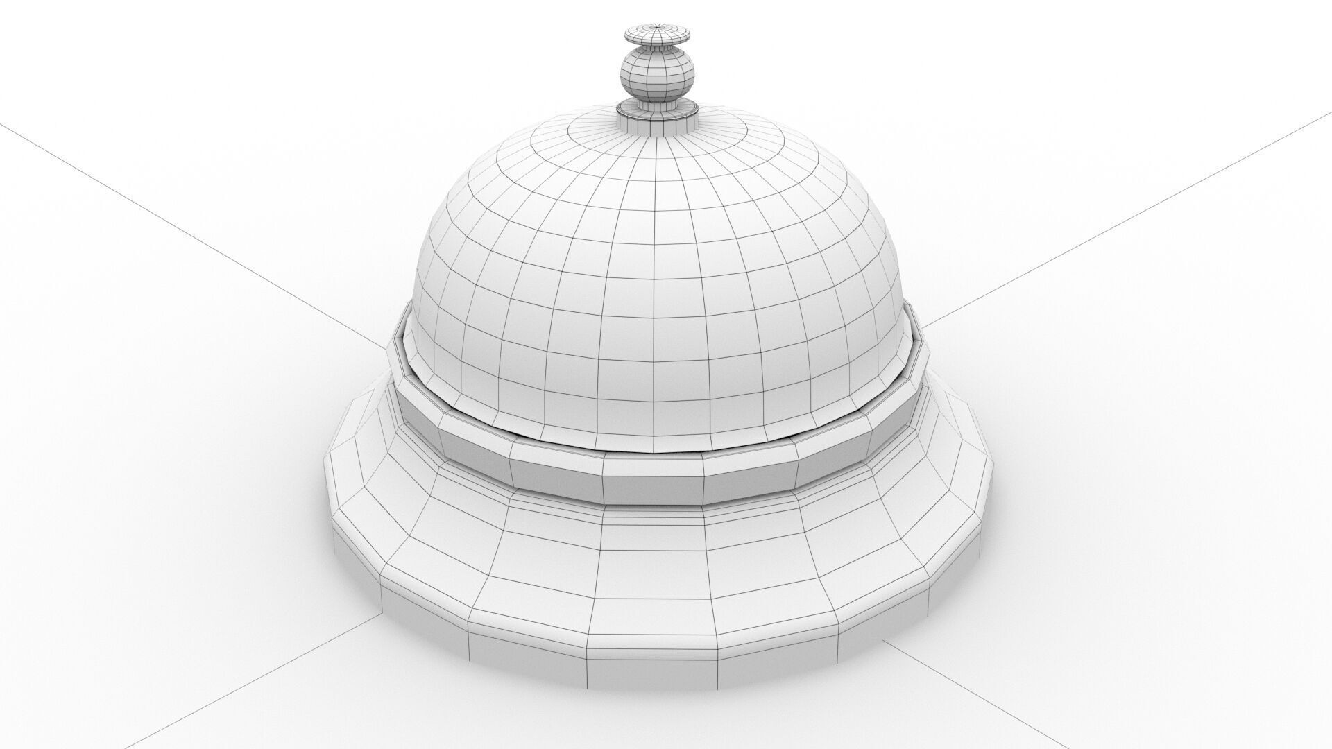 laos Service Bell Low-poly 3D model_8