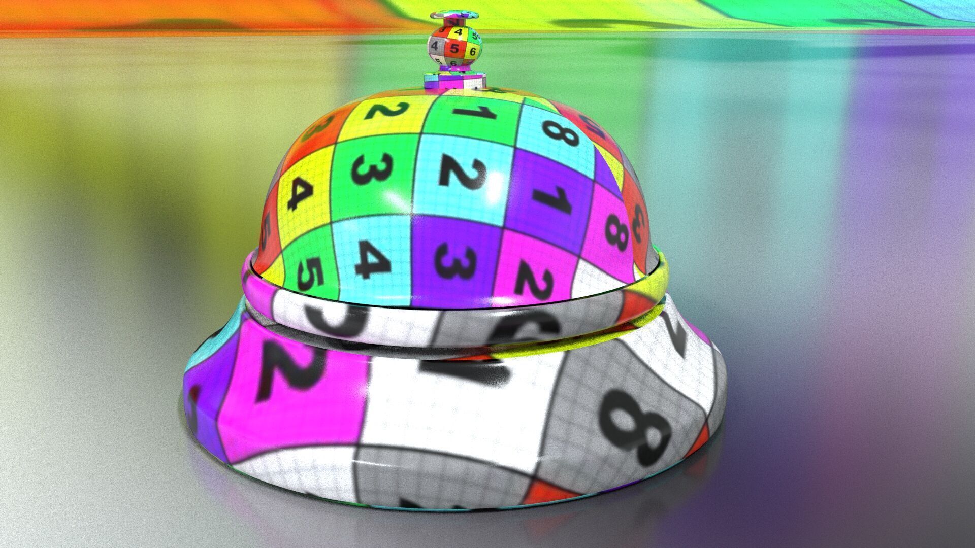 laos Service Bell Low-poly 3D model_15