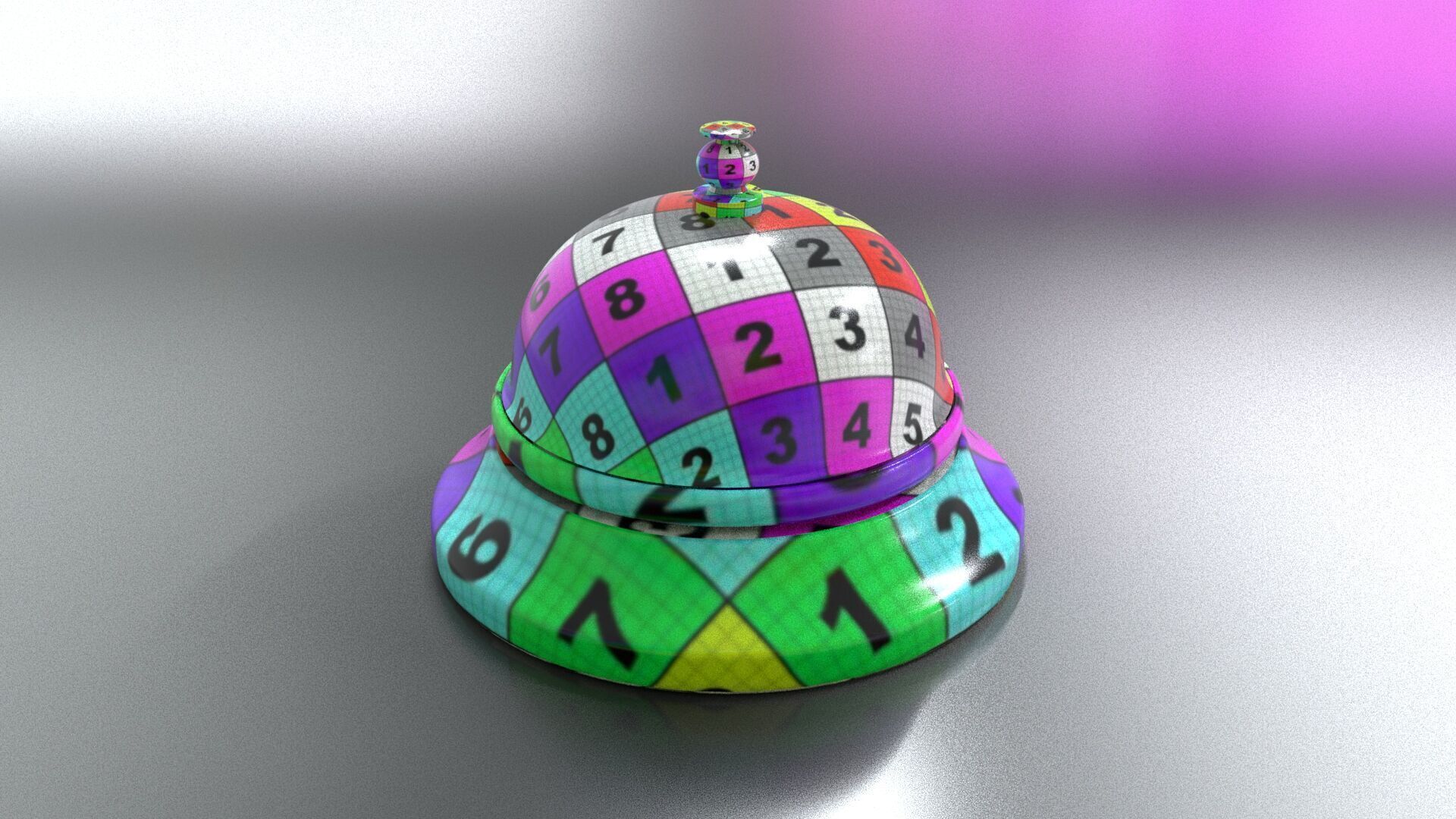 laos Service Bell Low-poly 3D model_14