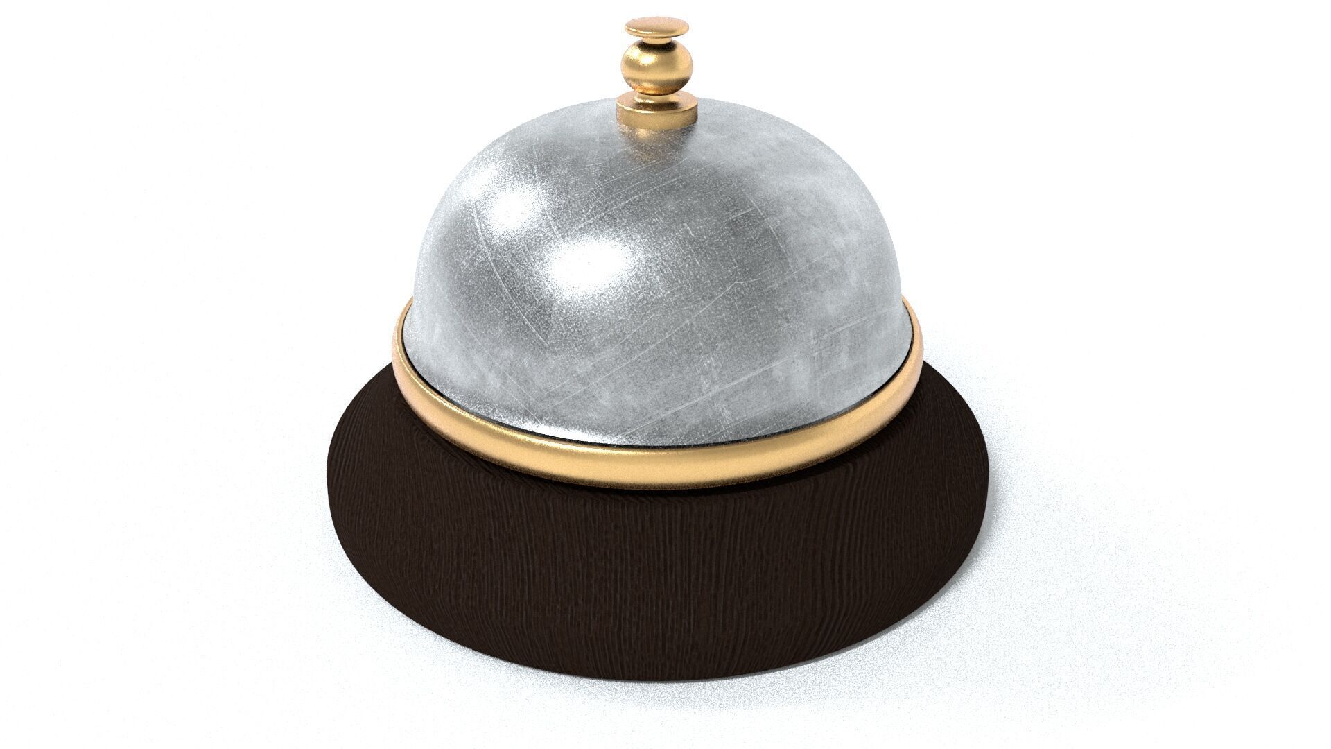 laos Service Bell Low-poly 3D model_3