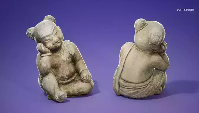 Chinese Decor Stone Statue