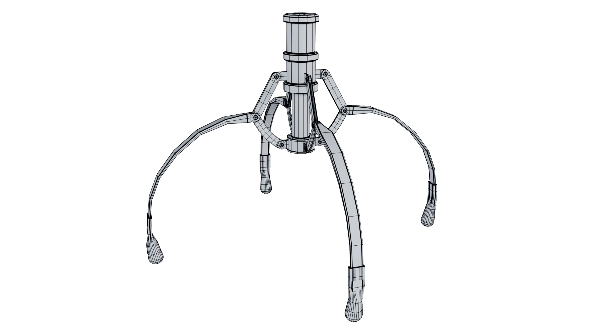 Metal Claw 9 with RIG 3D model_12