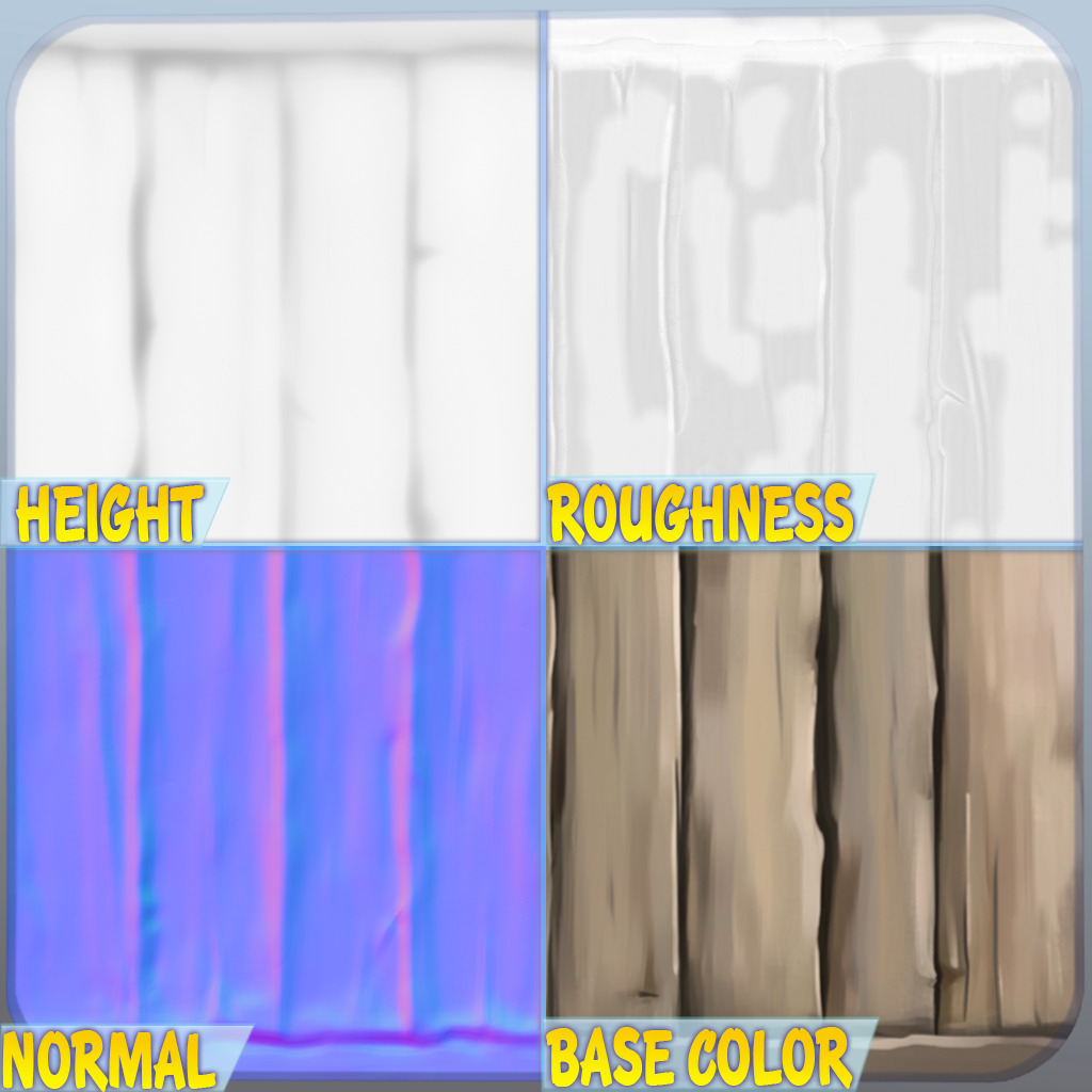 Stylized Wood Seamless Texture Texture_1