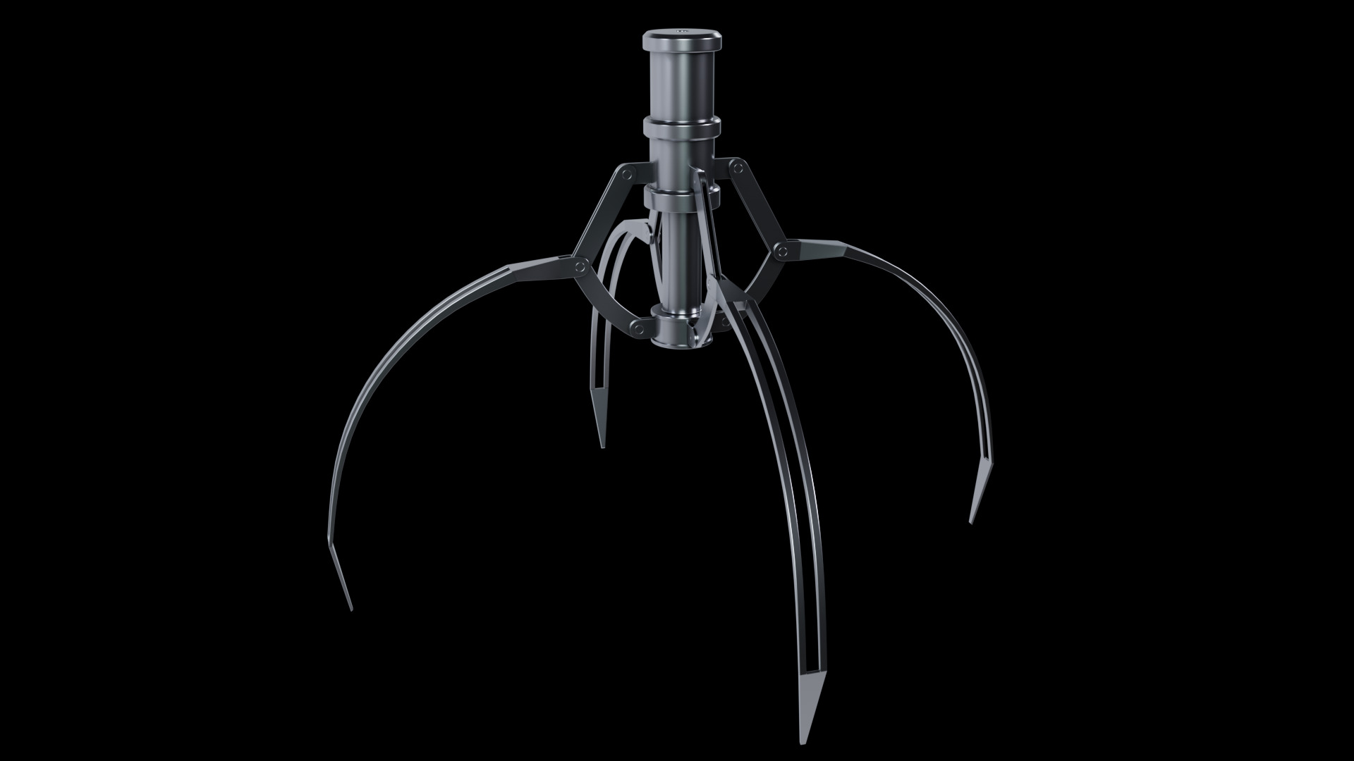 Metal Claw 10 with RIG 3D model_4