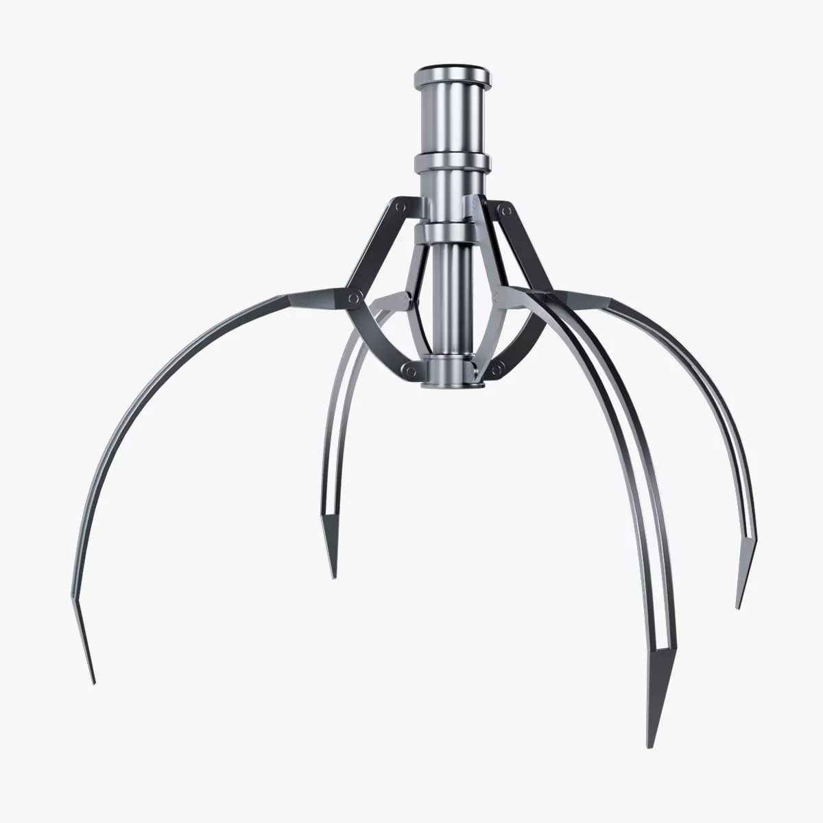 Metal Claw 10 with RIG 3D model_0