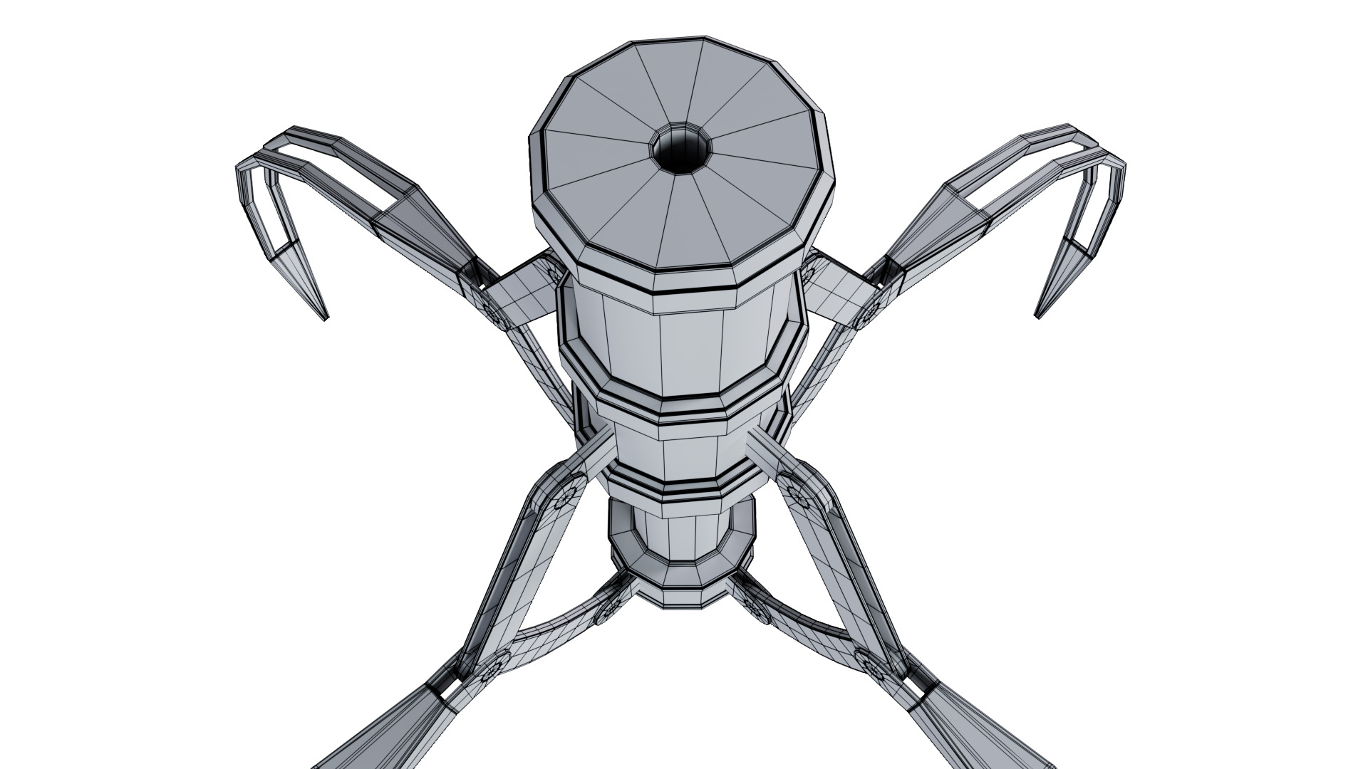 Metal Claw 10 with RIG 3D model_13