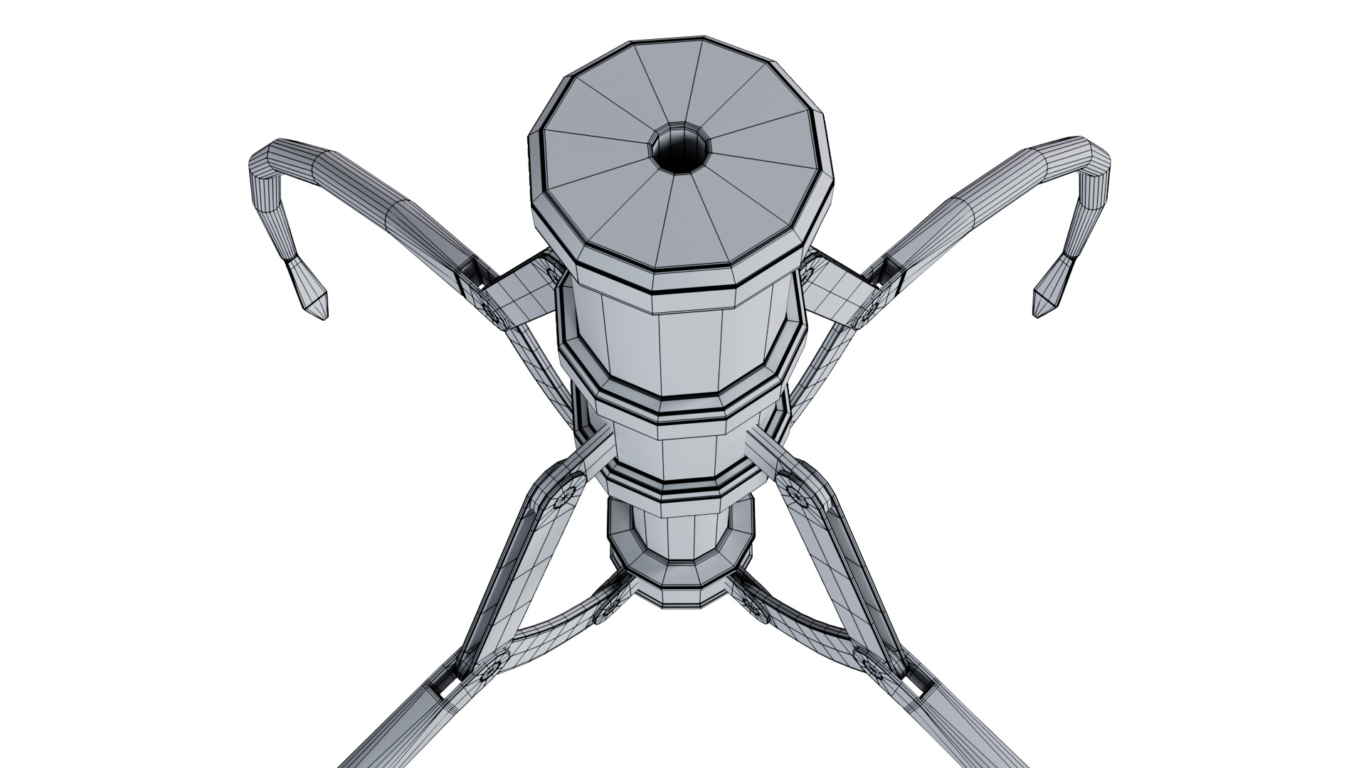 Metal Claw 11 with RIG 3D model_13