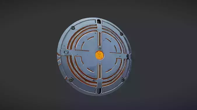 manhole cover with intricate design