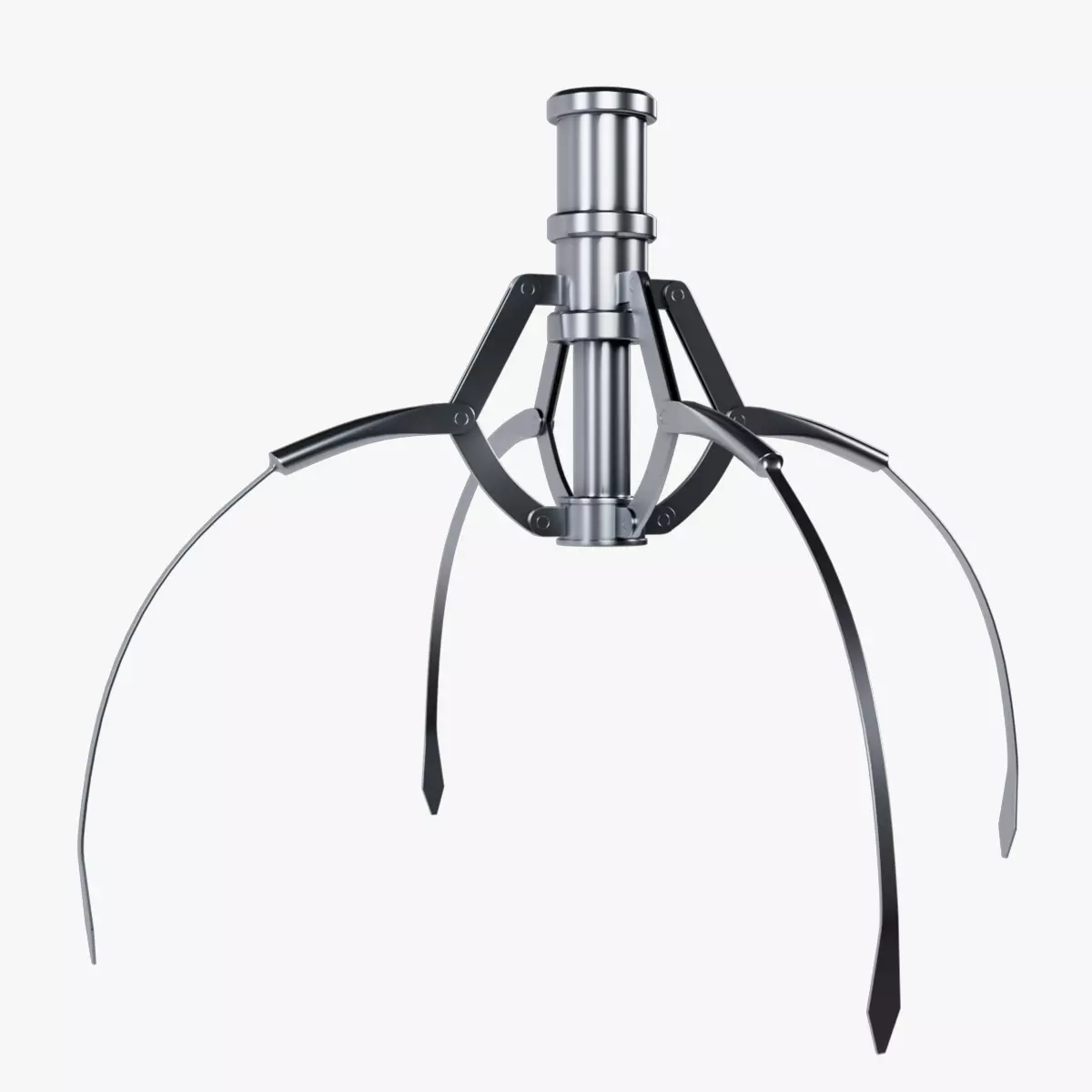 Metal Claw 12 with RIG 3D model_0