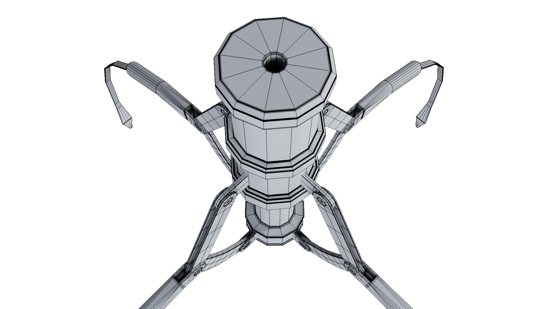 Metal Claw 12 with RIG 3D model_13