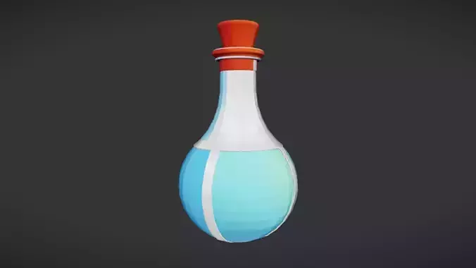 Colorful potion bottle