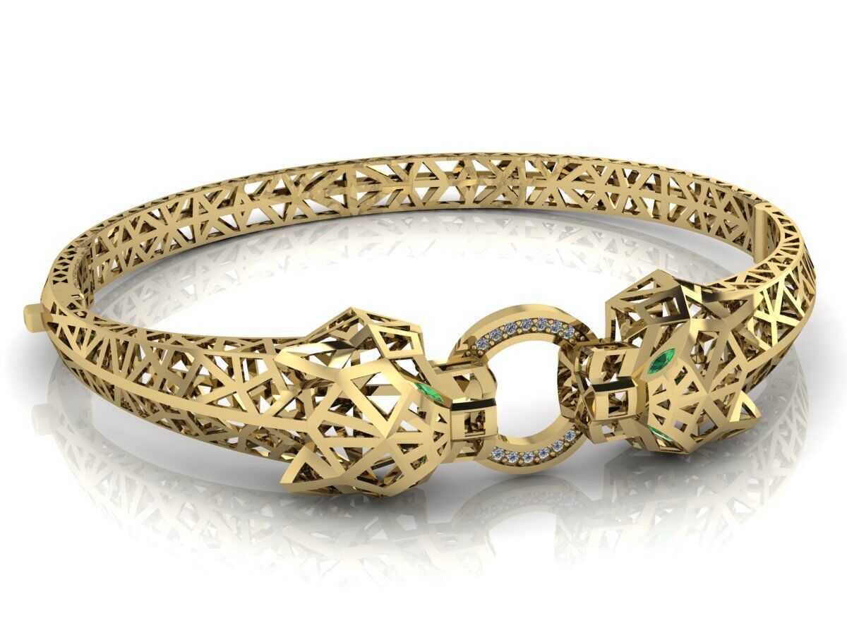 Panthere Bracelet Brand Gold 3D print model