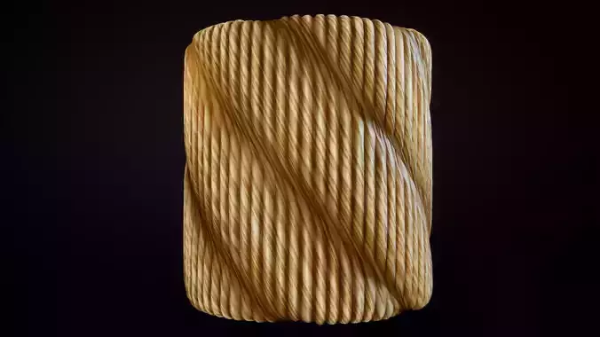 Seamless PBR Rope Material Textures Texture