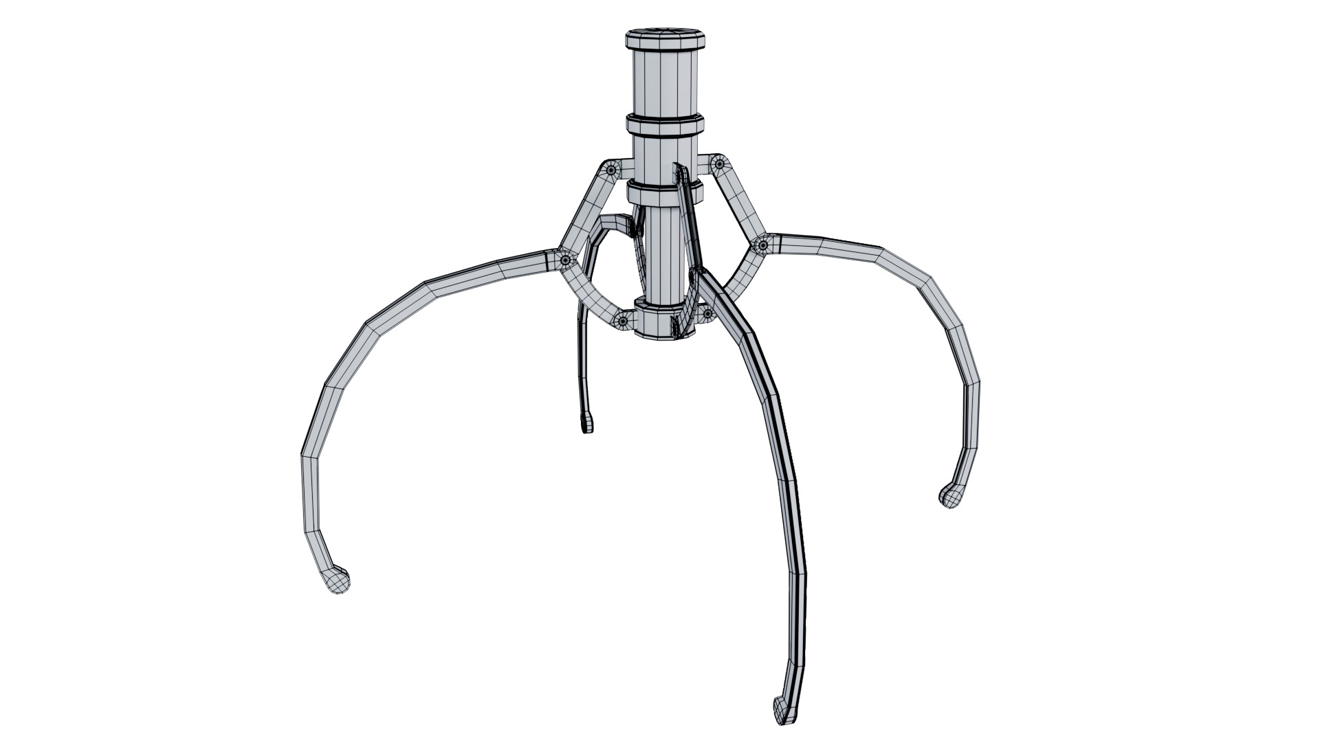 Metal Claw 14 with RIG 3D model_12