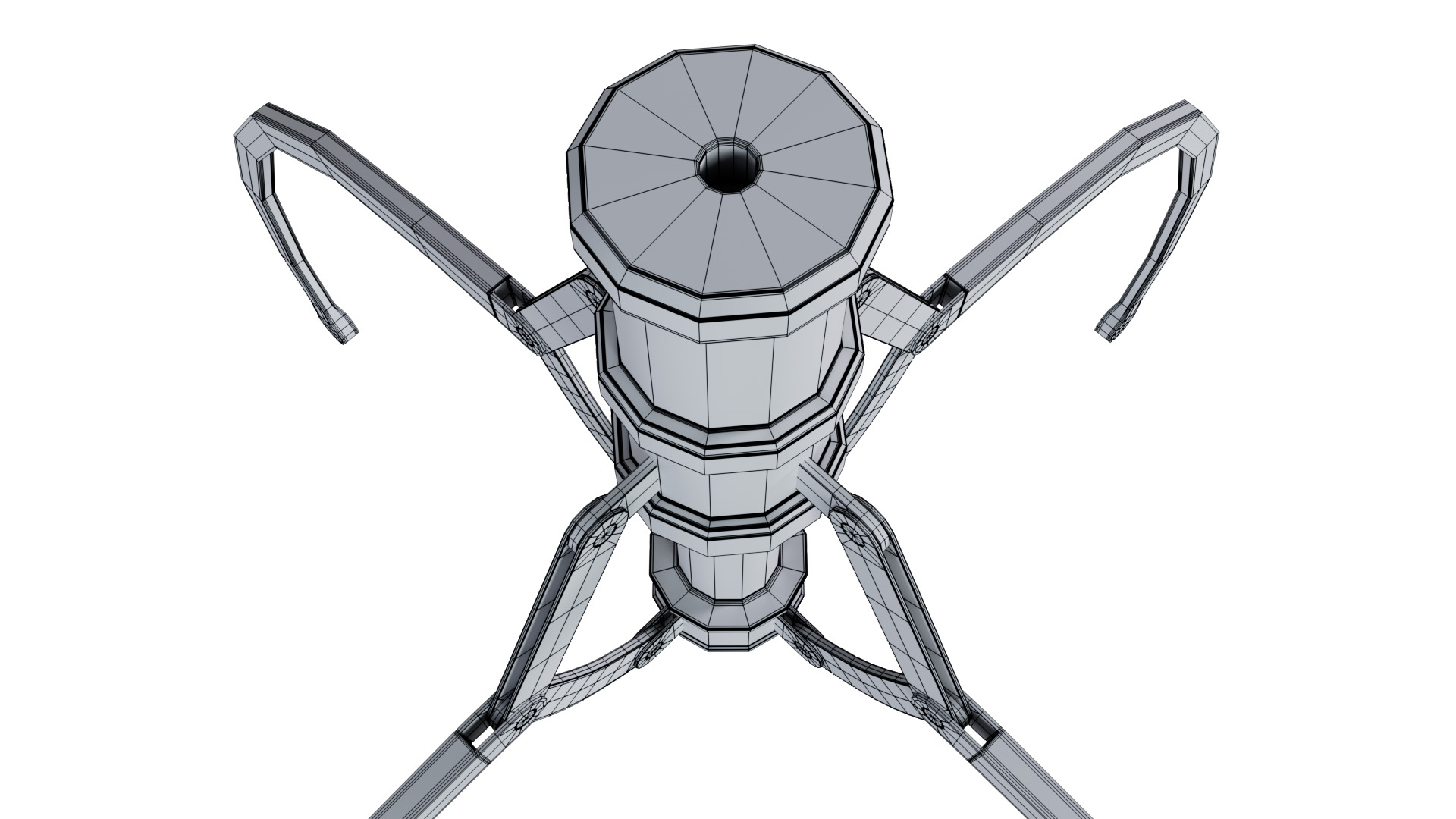 Metal Claw 14 with RIG 3D model_13