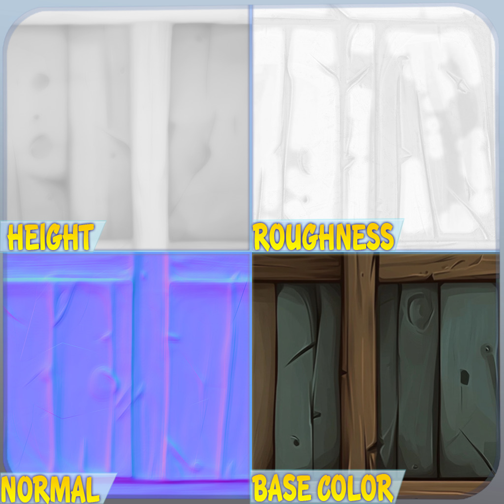 Stylized Wood Seamless Texture Texture_1