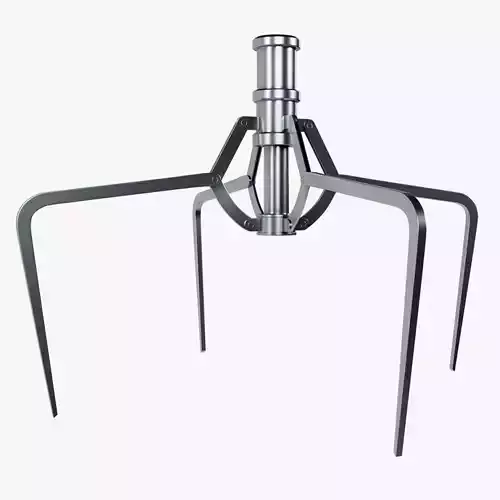 Metal Claw 15 with RIG 3D model Metal Claw 15 with RIG 3D model