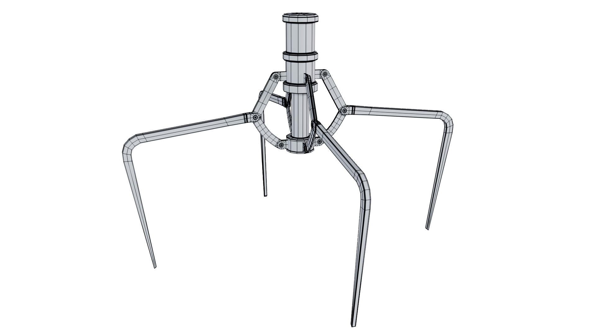 Metal Claw 15 with RIG 3D model_12