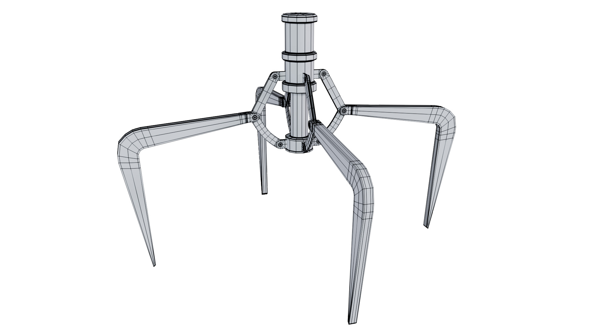 Metal Claw 16 with RIG 3D model_12