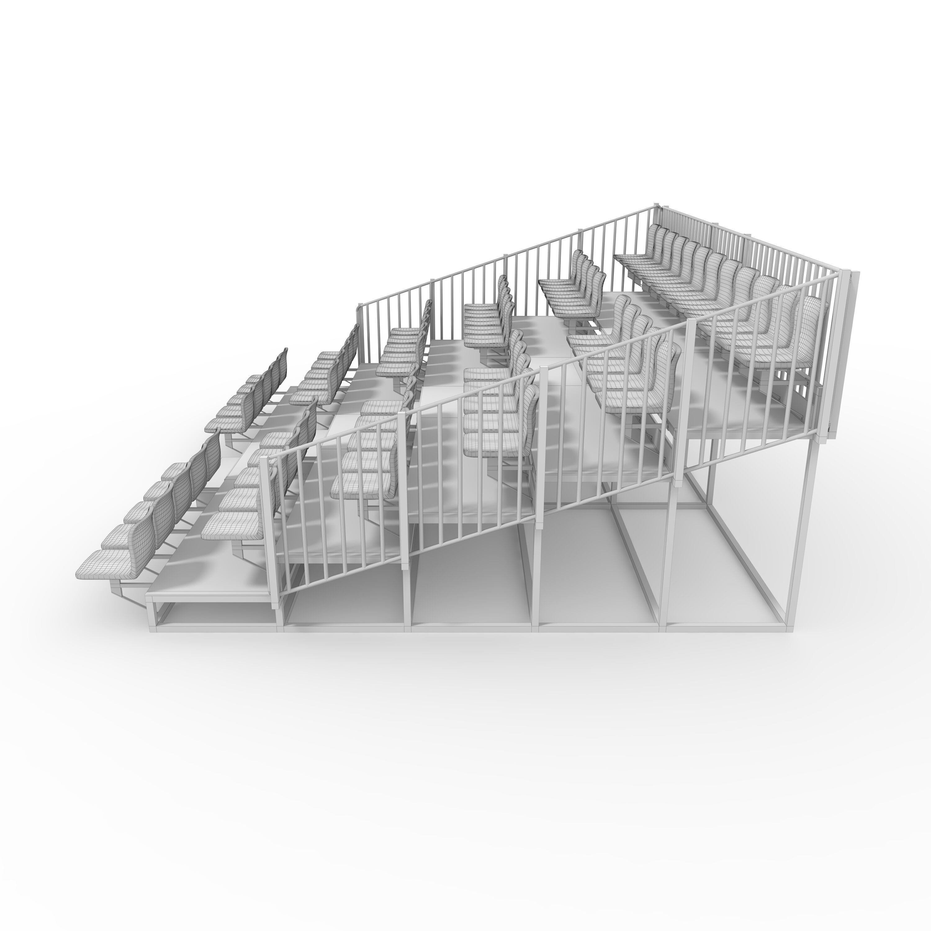 Bleachers 5 3D model_5