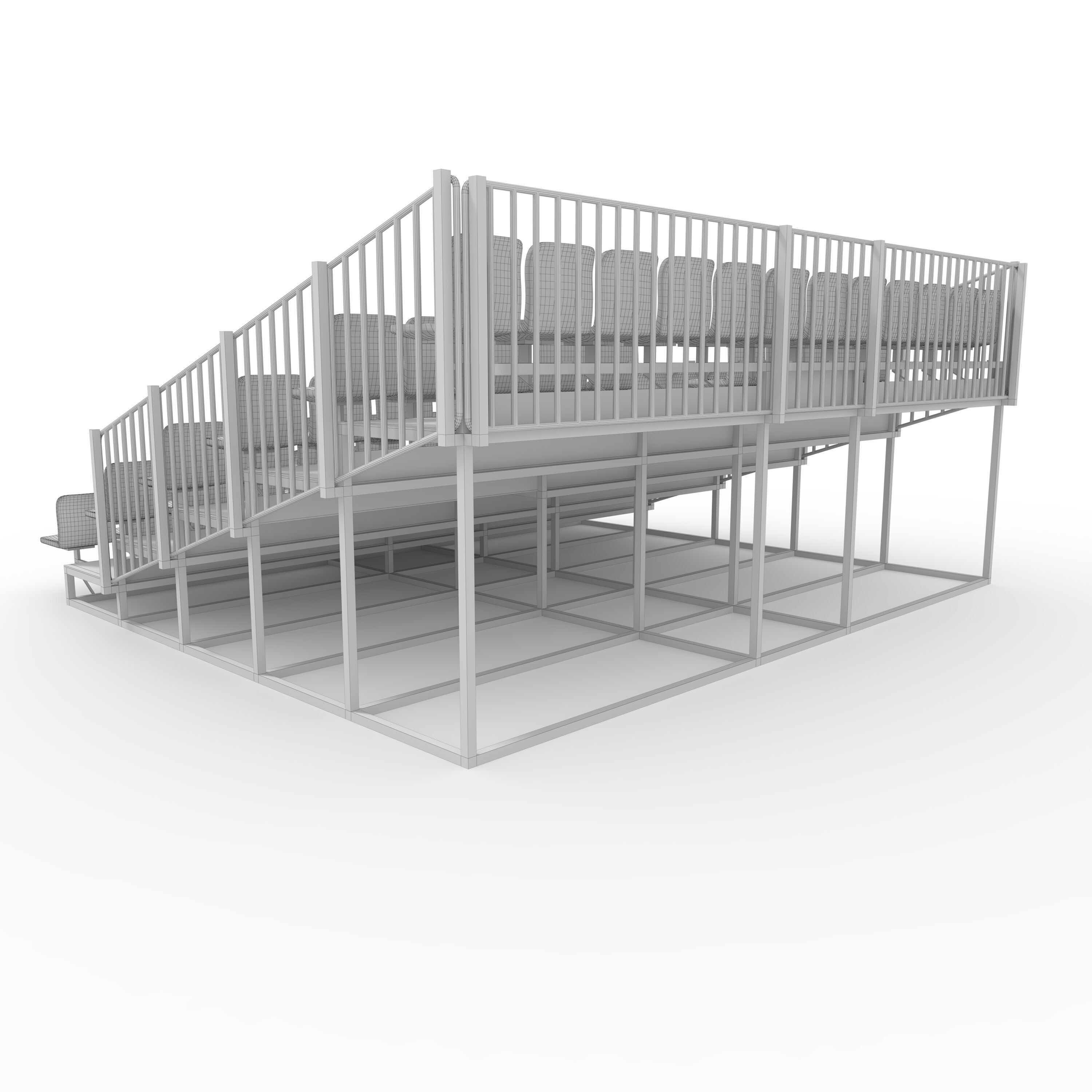 Bleachers 5 3D model_15