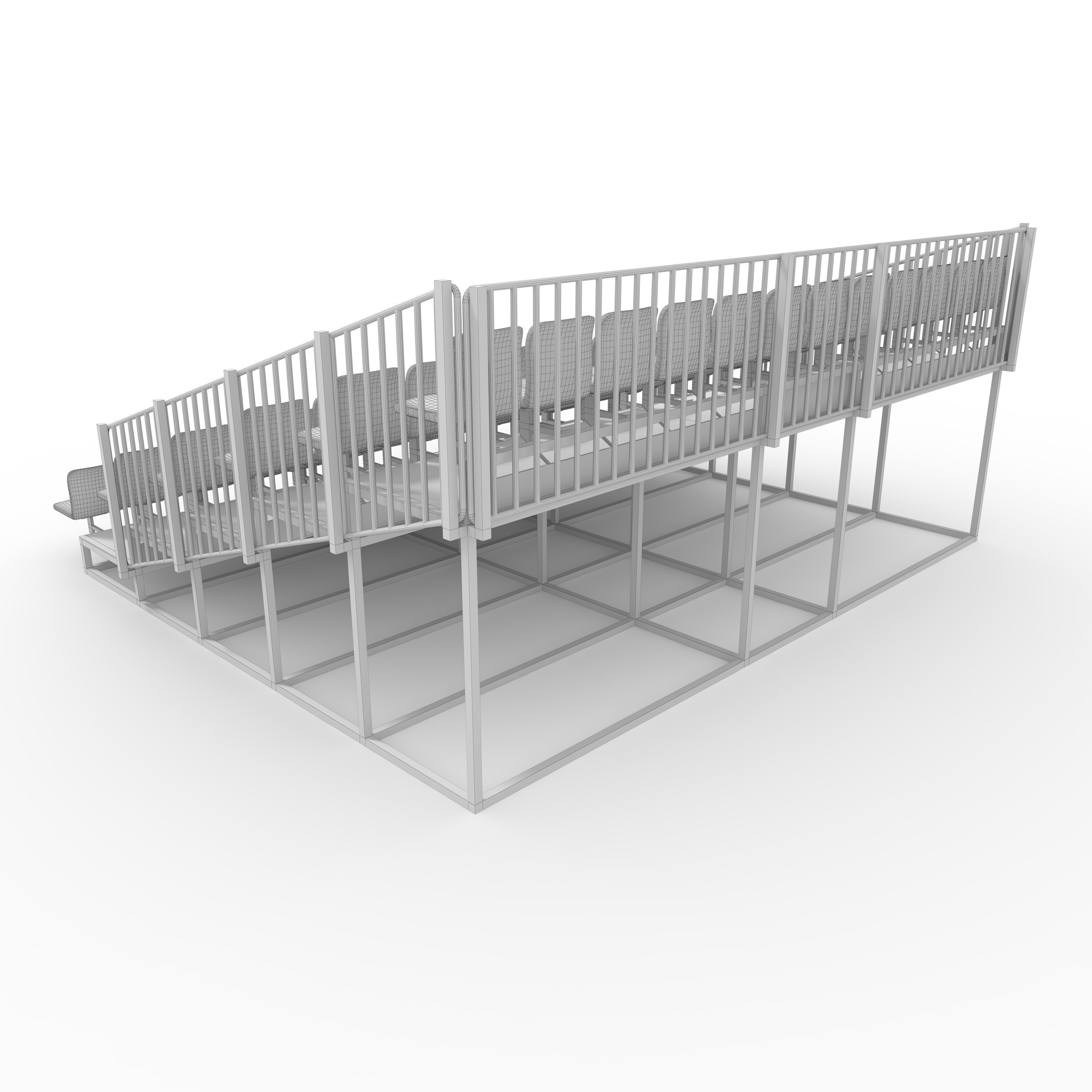 Bleachers 5 3D model_7