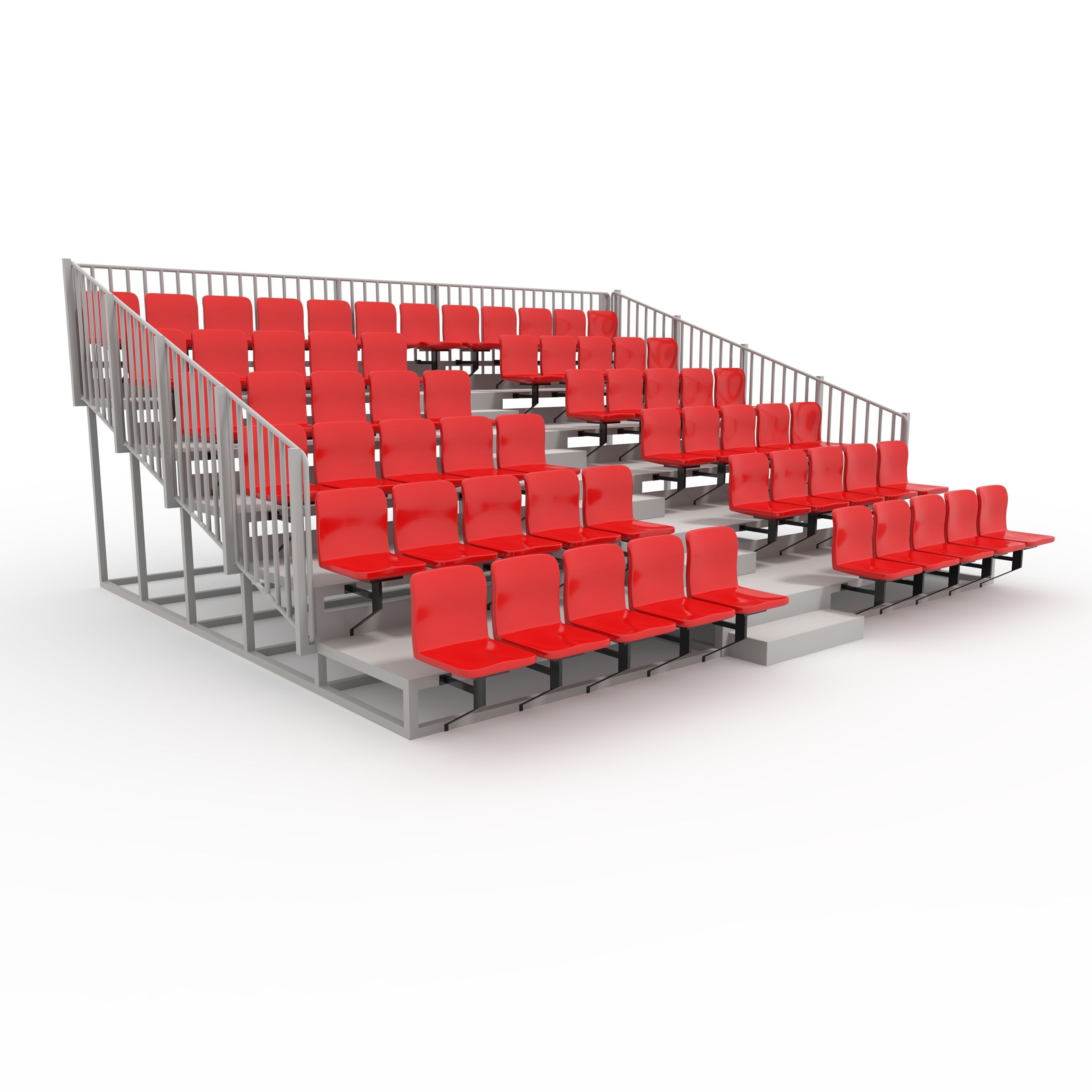 Bleachers 5 3D model_8