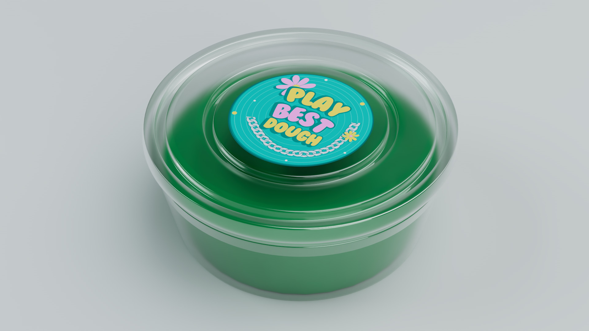 Play Dough Container - Realistic 3D Model 3D model_5