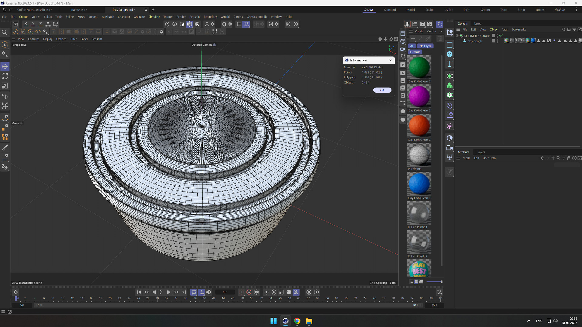 Play Dough Container - Realistic 3D Model 3D model_1