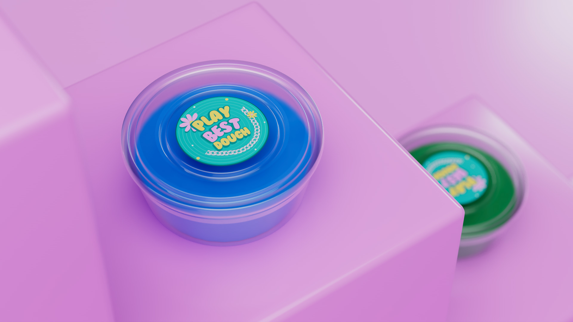 Play Dough Container - Realistic 3D Model 3D model_8
