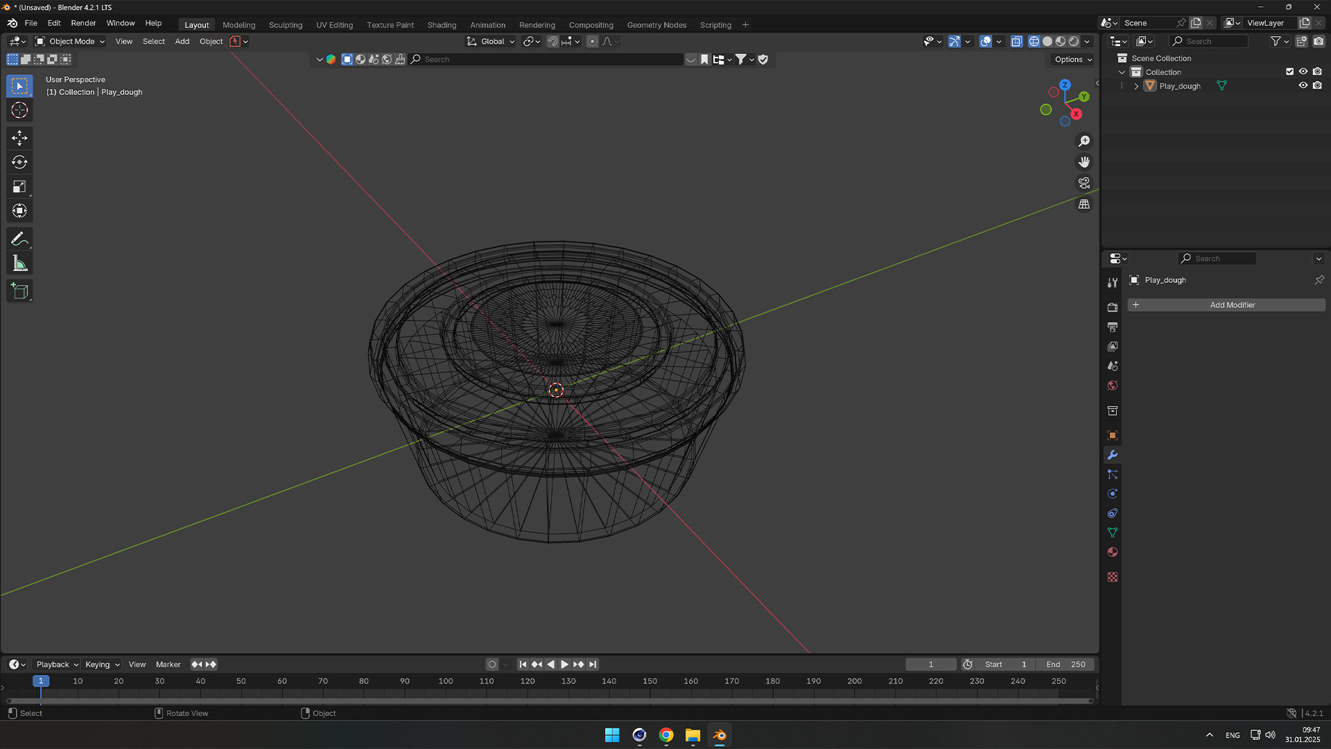 Play Dough Container - Realistic 3D Model 3D model_2