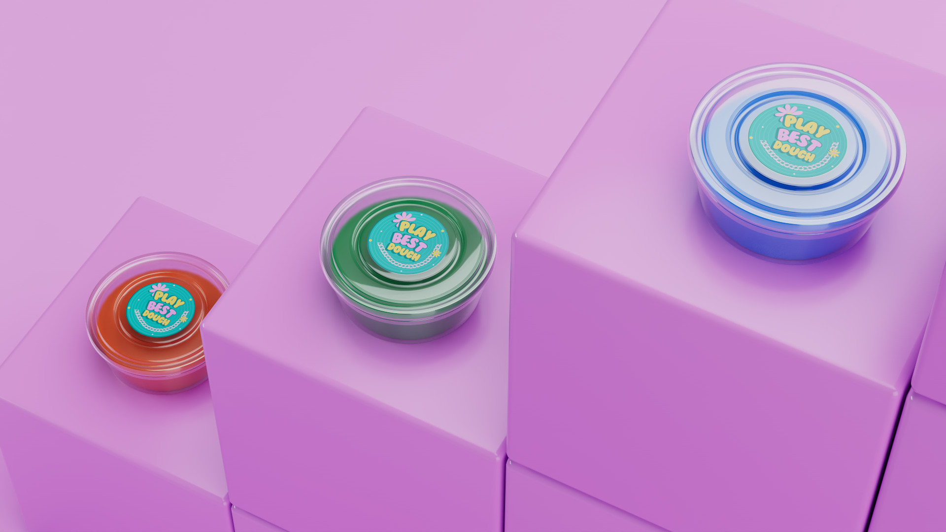 Play Dough Container - Realistic 3D Model 3D model_7