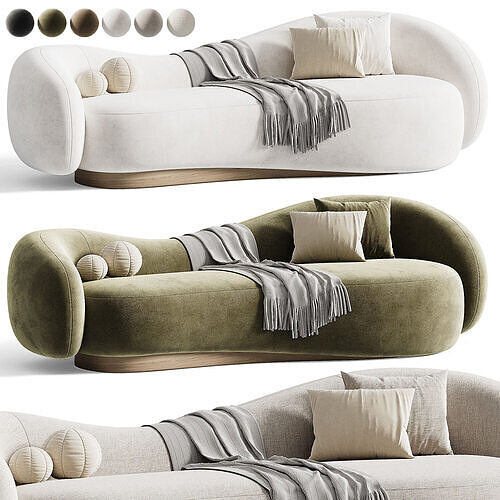 Paloma Sofa 280 3D model