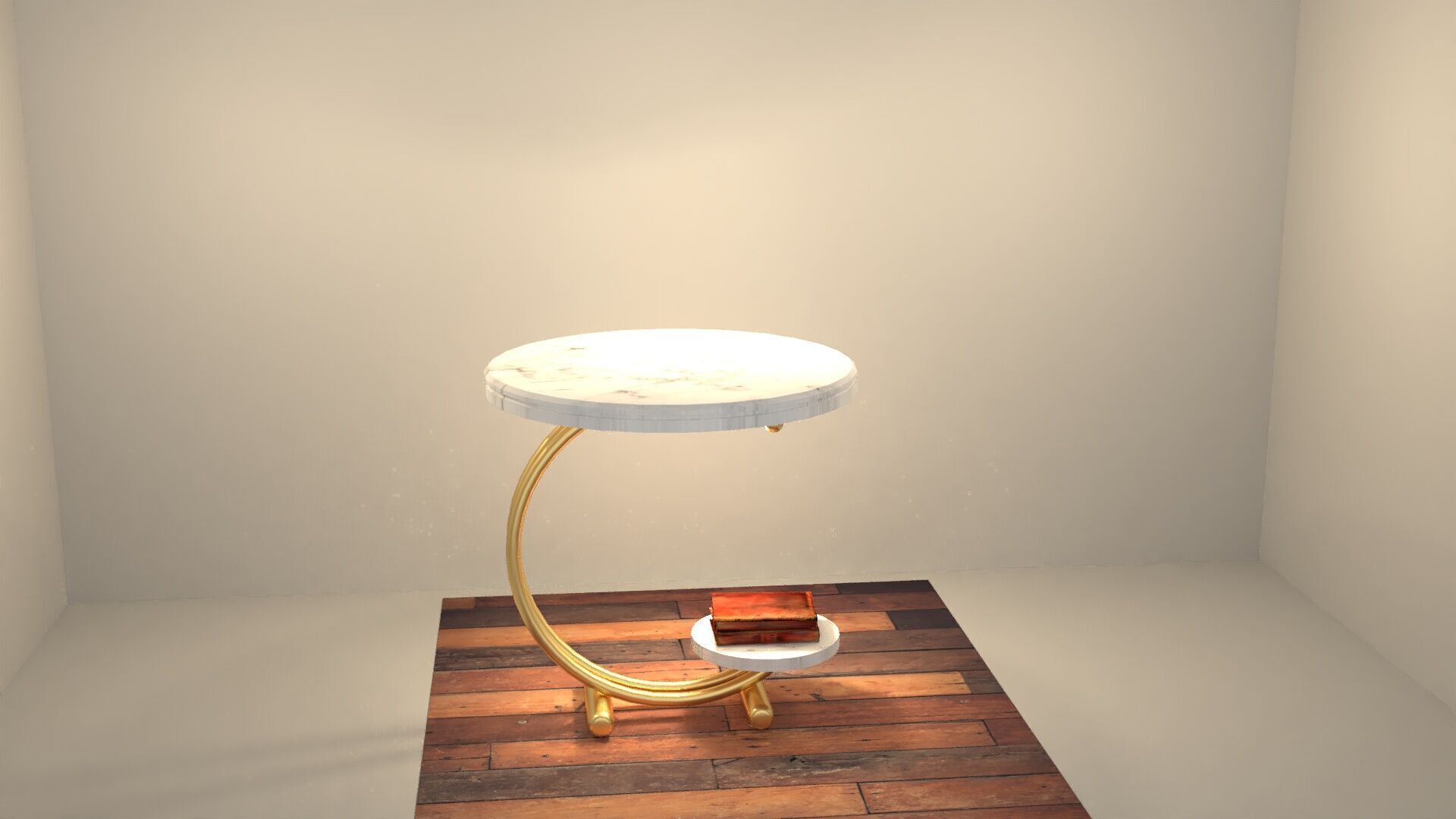 Stylish Table Low-poly 3D model_2