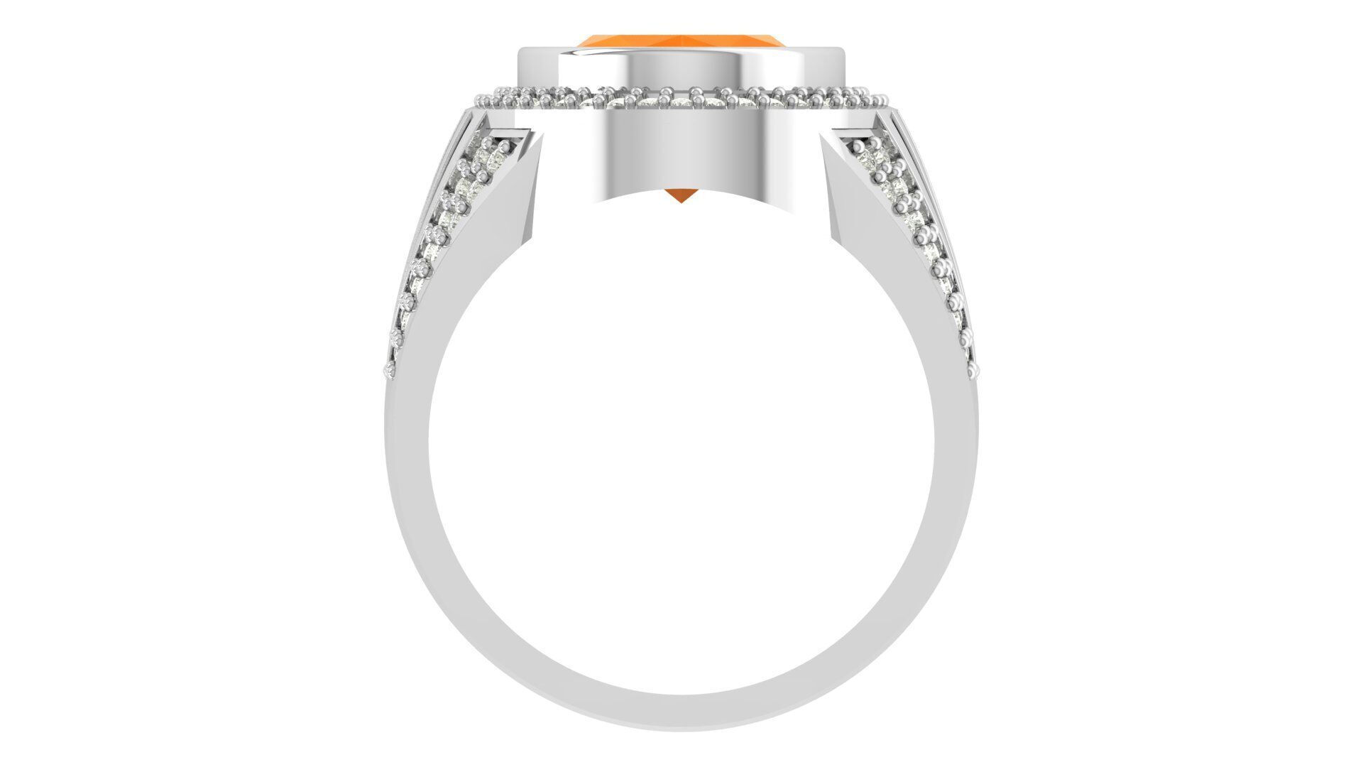 Stone Ring For Men 3D print model_13