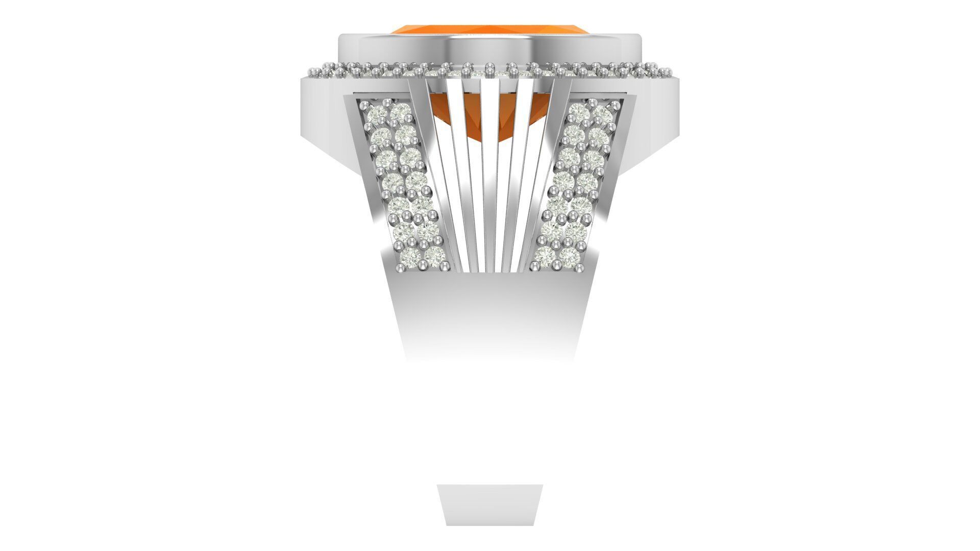 Stone Ring For Men 3D print model_12