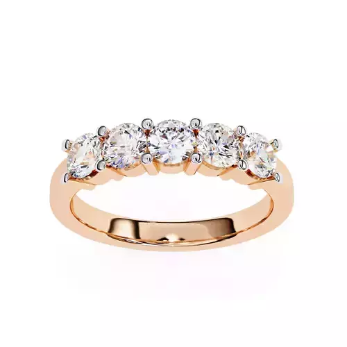 Eternity Diamond Band Ring 360 Animation Renders 3dm stl details 3D print model