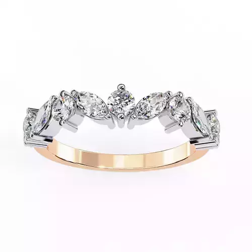 Eternity Diamond Band Ring 360 Animation Renders 3dm stl details