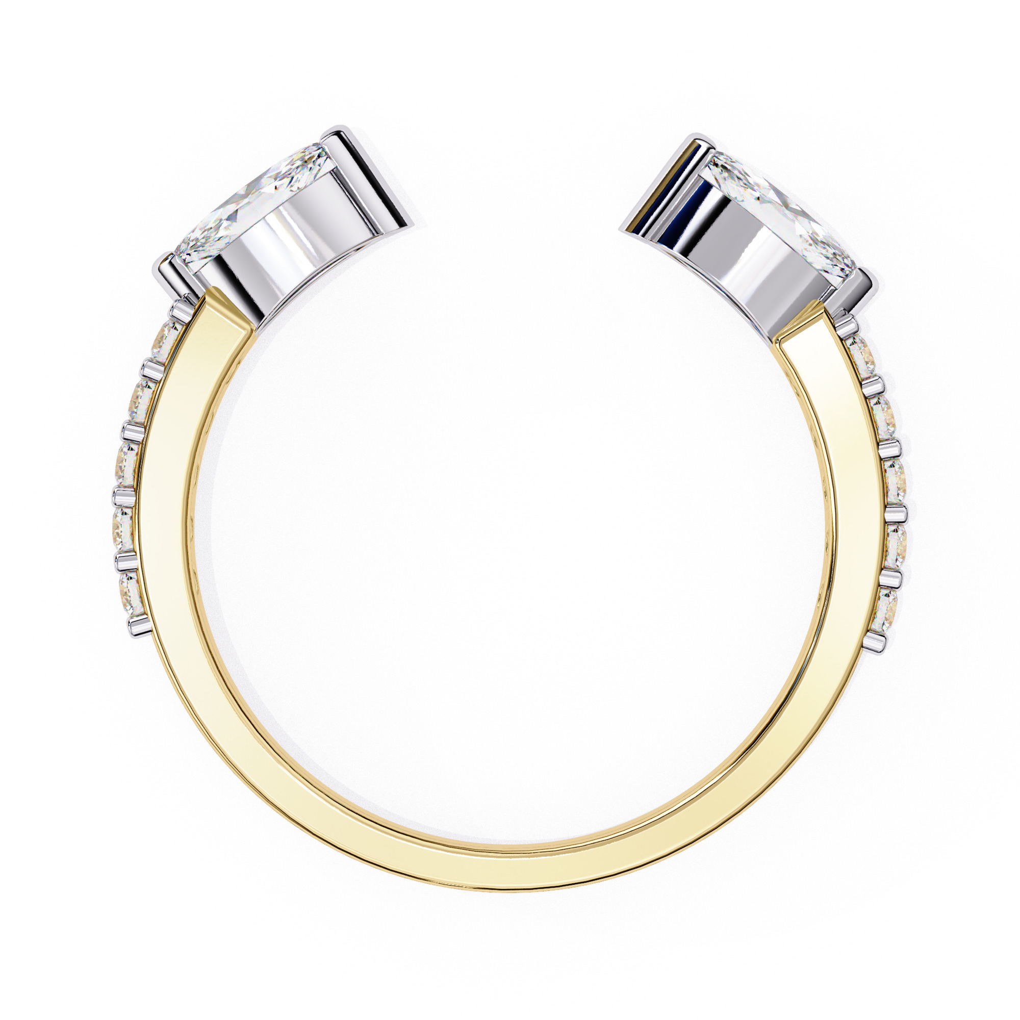 Eternity Diamond Band Ring 360 Animation Renders 3dm stl details 3D print model_5