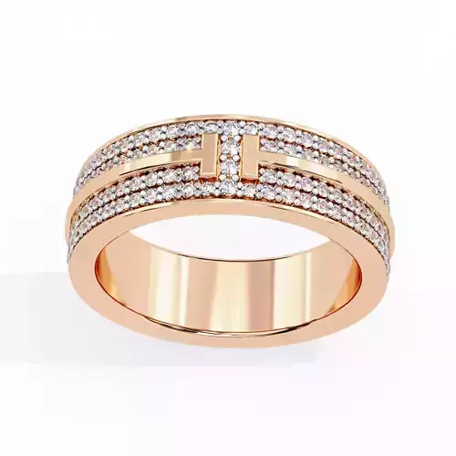 Eternity Diamond Band Ring 360 Animation Renders 3dm stl details 3D print model