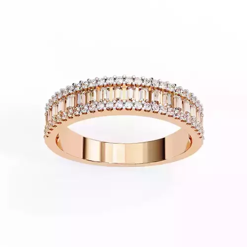 Eternity Diamond Band Ring 360 Animation Renders 3dm stl details 3D print model