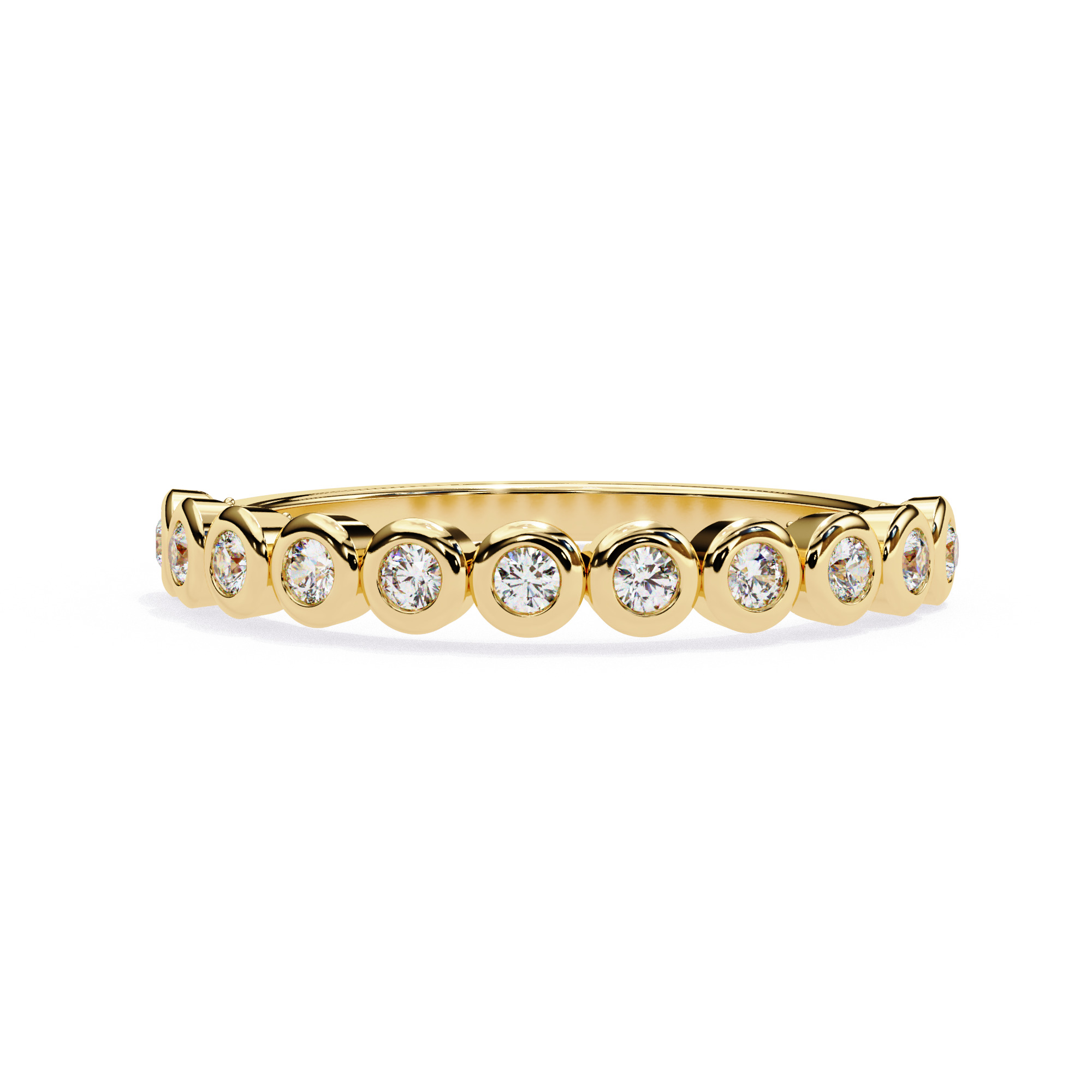 Eternity Diamond Band Ring 360 Animation Renders 3dm stl details 3D print model_5