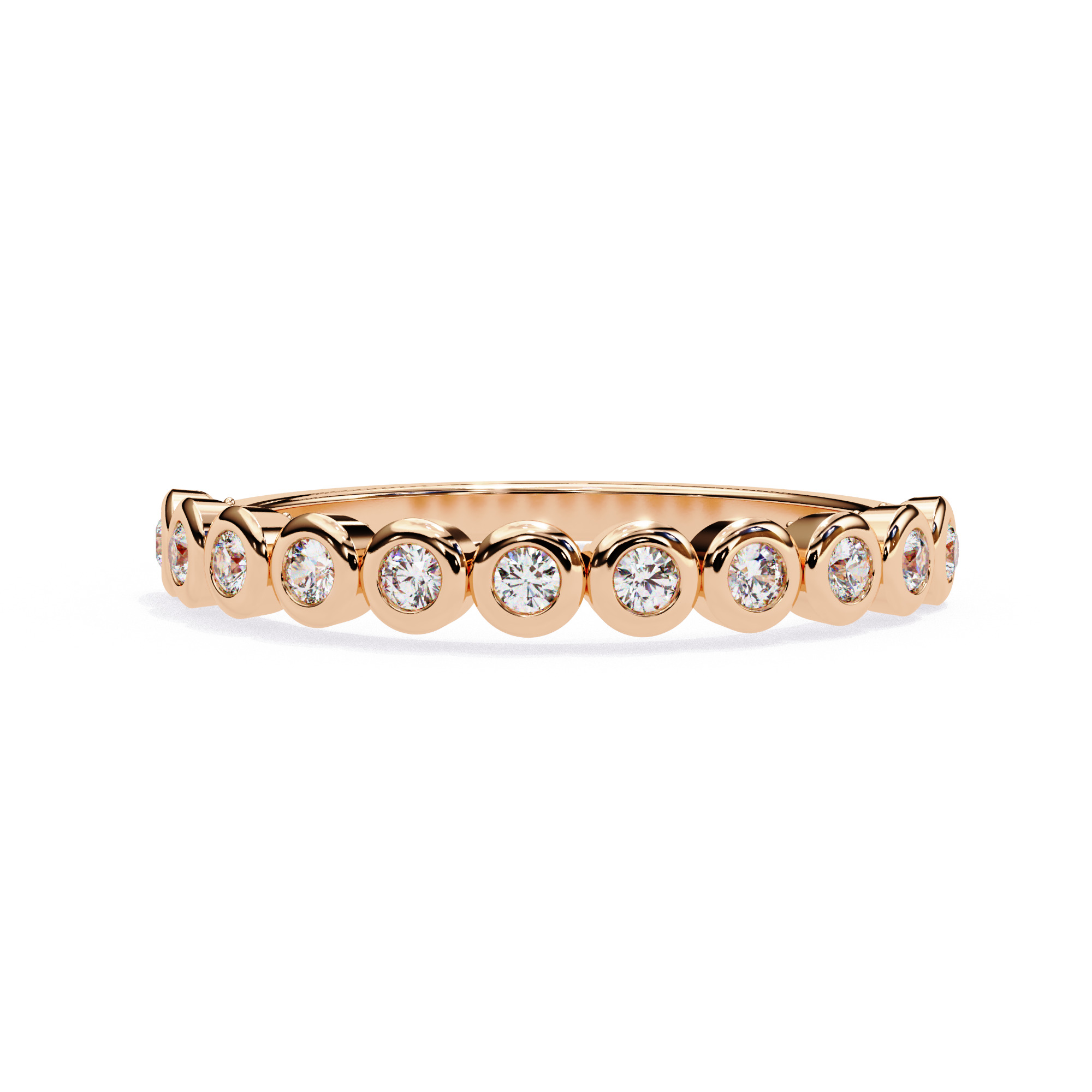 Eternity Diamond Band Ring 360 Animation Renders 3dm stl details 3D print model_3