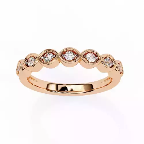 Eternity Diamond Band Ring 360 Animation Renders 3dm stl details 3D print model