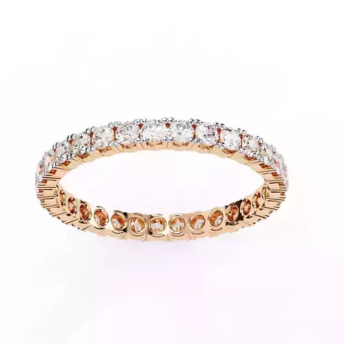 Eternity Diamond Band Ring 360 Animation Renders 3dm stl details 3D print model