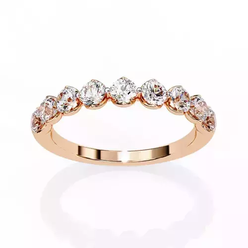 Eternity Diamond Band Ring 360 Animation Renders 3dm stl details 3D print model