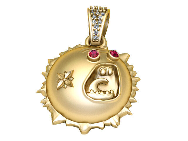 SUN PENDANT 3D PRINTABLE MODEL 3D print model