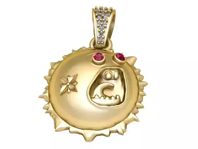 SUN PENDANT 3D PRINTABLE MODEL 3D print model