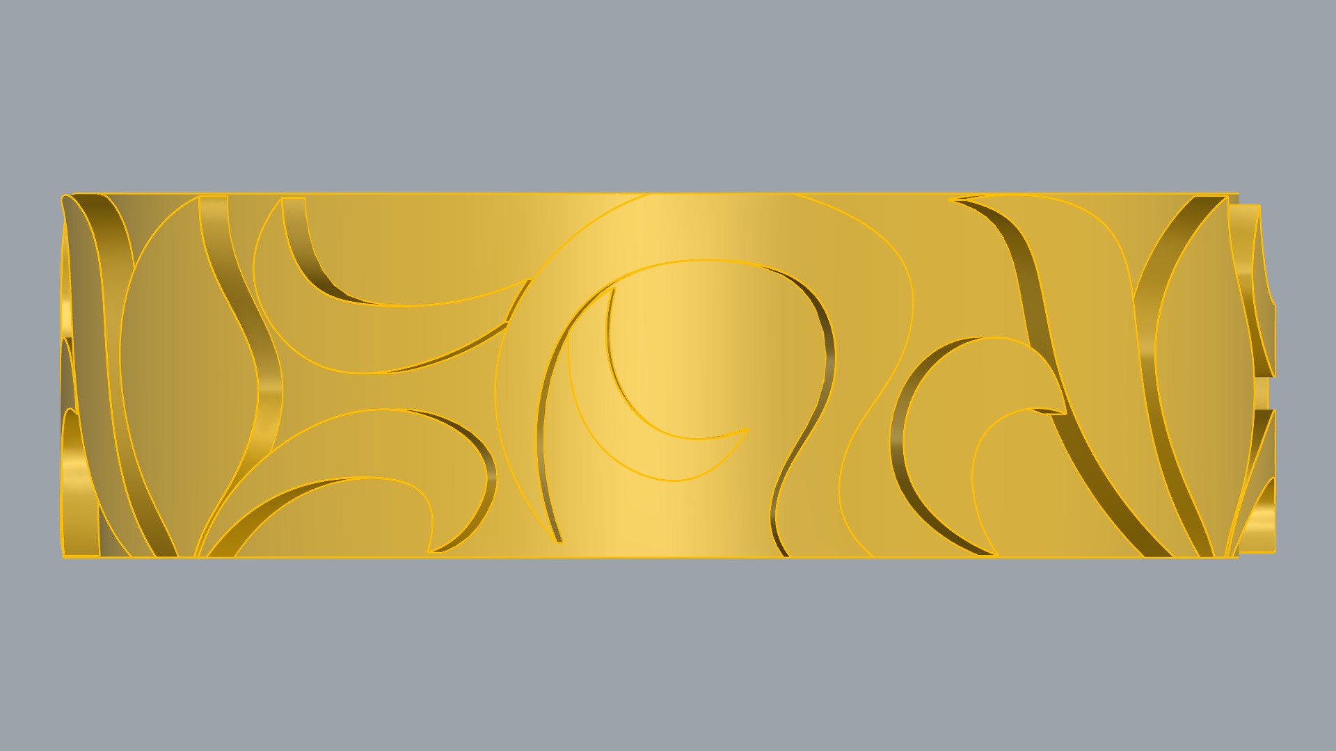 Intricate Tasteful Pattern Wedding Ring JDBCo 3D print model_13