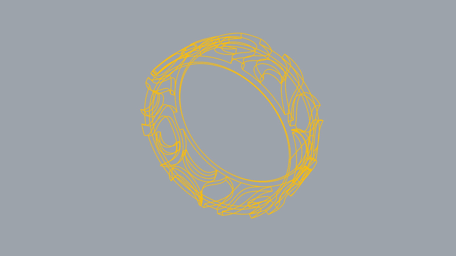 Intricate Tasteful Pattern Wedding Ring JDBCo 3D print model_8